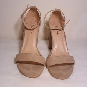*Nude suede size 8 heels